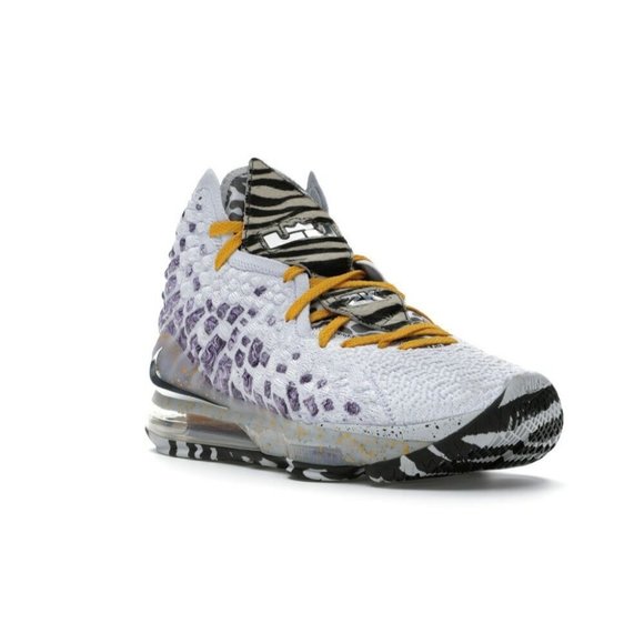 Nike LeBron 17 Bron 2K Playoffs Men's Size 6.5 White Multi basketball BQ3177-101 - Picture 3 of 8